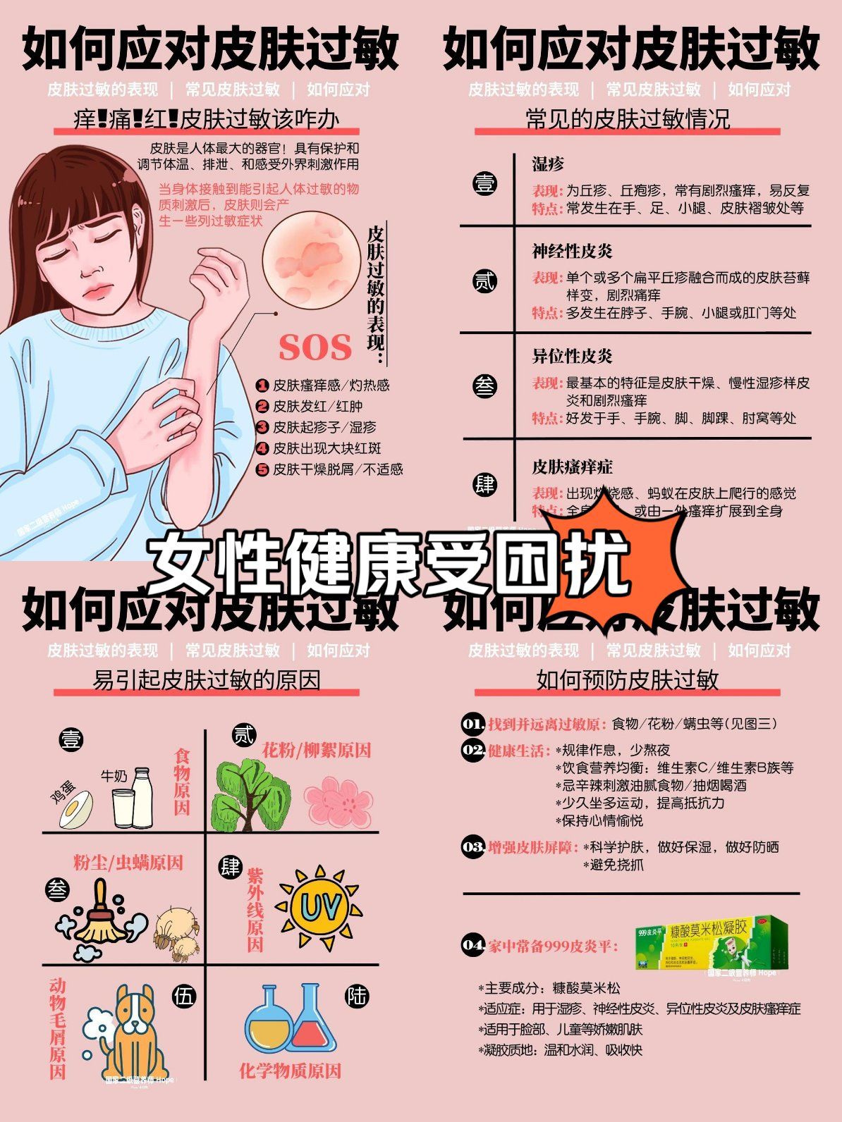 痒‼️痛‼️红‼️如何应对皮肤过敏✅干货请查