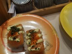 三文鱼鳗鱼拼盘-禾绿回转寿司(苏宁广场店)