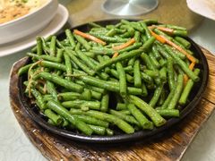 虾酱啫豆角-津津菜馆(绝没分店)