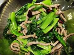 荠菜炒牛肉丝-蓝北人家·渝菜