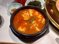 蛤蜊豆腐汤-猪啊牛呀羊啊铜盘烤肉(正大广场店)