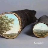 木桩上的创意画