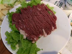 手工鲜切羊腿肉-阳坊胜利涮羊肉(禧乐汇店)