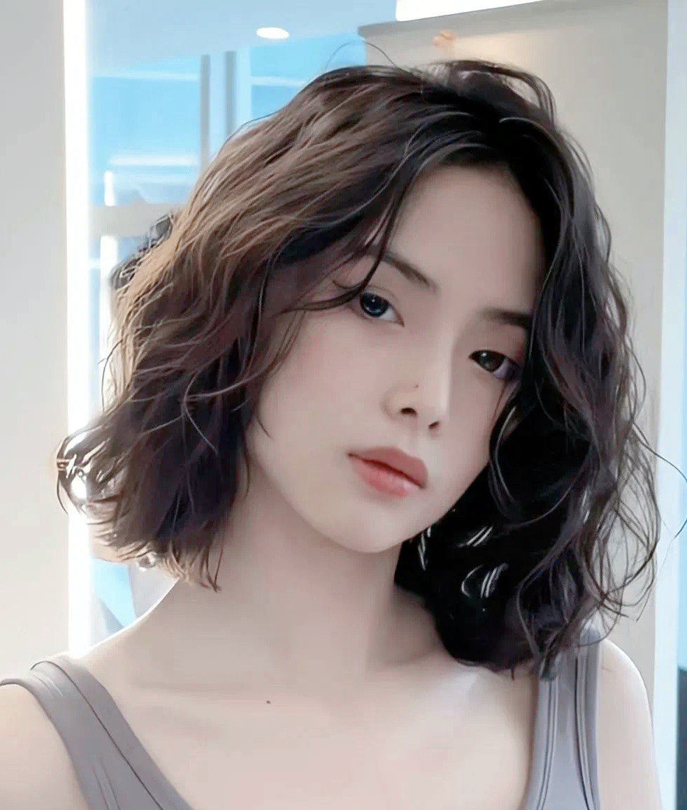 波波头短发.这种发型非常适合脸型长的女生,可以很好地拉长脸型