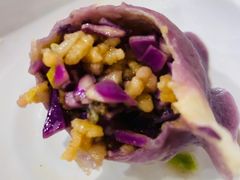 紫甘蓝锅巴馅饺子-宝源饺子(麦子店街店)