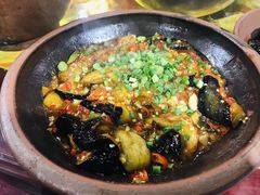 苦茭烧茄子-灶东家民间菜(回兴店)