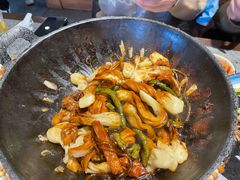 排骨豆角卷子-华盛园卷子王农家菜水库鱼