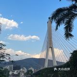 版纳差不多7点天菜渐渐暗下来！吹着江风看日落