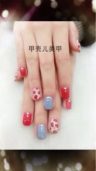 拼色豹纹-甲壳儿美甲美睫