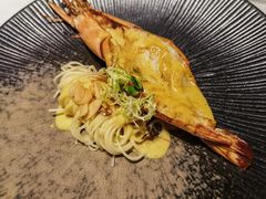 香煎黑虎虾配天使面-领仕扒房(长春店)