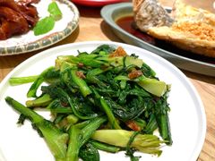 豆豉鲮鱼炒油麦菜-粤集·手工粤菜(皇庭广场店)