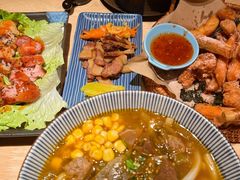 台湾酸菜牛肉乌龙面-潭子茶屋(天台店)