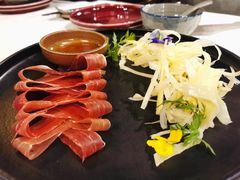 三年金钱火腿配大理手撕乳扇-泓0871臻选云南菜·味庄