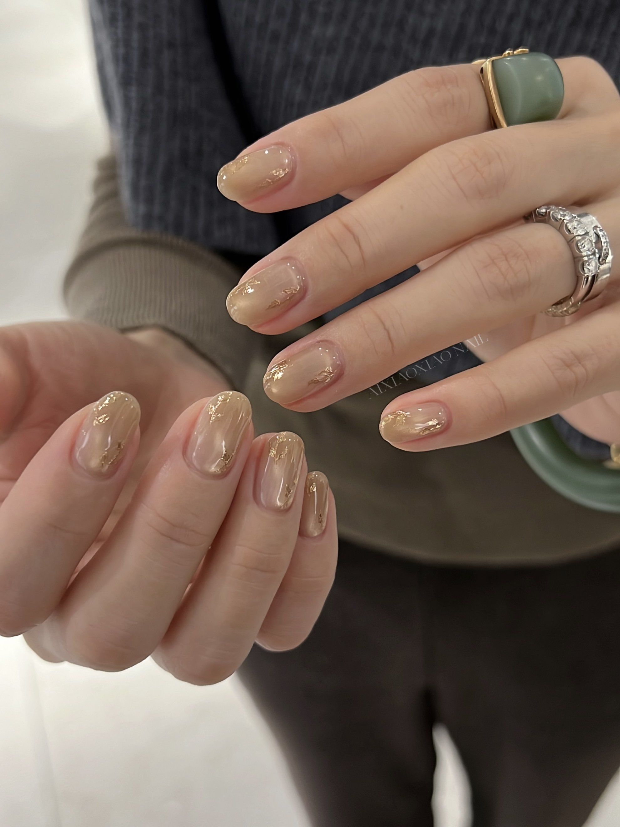 金色美甲,打麻将赢钱必备!