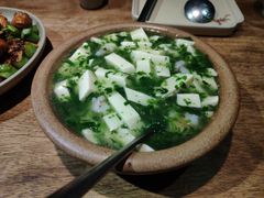 荠菜虾仁嫩豆腐-兰溪小馆(东直门簋街店)