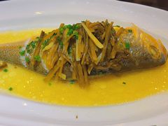 雪菜笋丝蒸黄鱼-老洋房花园饭店(绍兴路店)