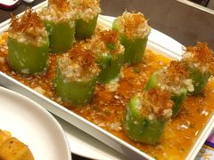 瑶柱金银蒜蒸丝瓜-有璟阁港式餐厅(国贸商城店)