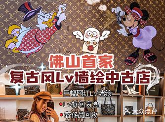 便宜淘好货️佛山首家复古风LV墙绘中古店