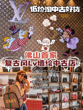 便宜淘好货️佛山首家复古风LV墙绘中古店
