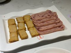 午餐肉拼夹心鱼豆腐-金华砂锅筒骨砂锅夜宵(临平店)