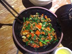 蛤蜊炒韭菜-湘当有饭剁椒鱼头(昆山招商花园城店)