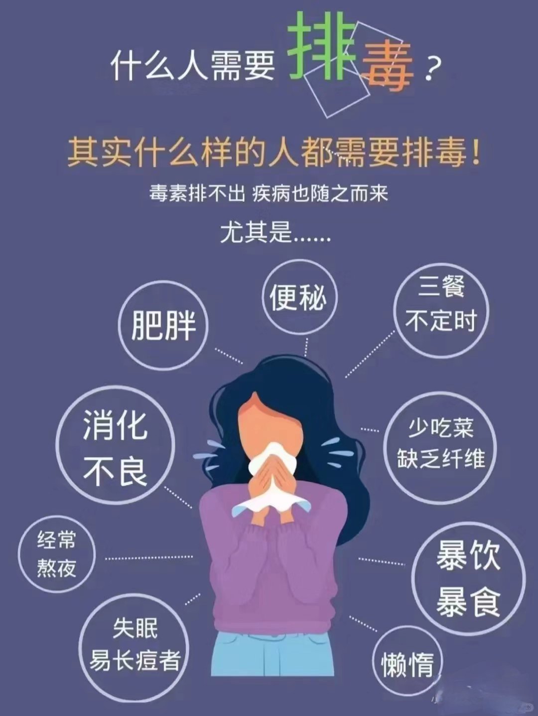 身体毒素堆积的表现