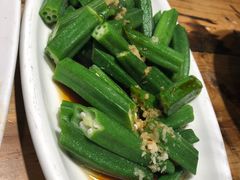 白灼有机黄秋葵-临家闽南菜(大唐店)