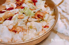 Dry Pot Chicken Heart and Cabbage