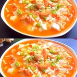新手小白一学就会的鲜虾嫩豆腐❗️鲜味十足，