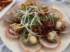 油泼扇贝-1910老鲁味海鲜·戳子肉·青岛菜(金沙滩店)