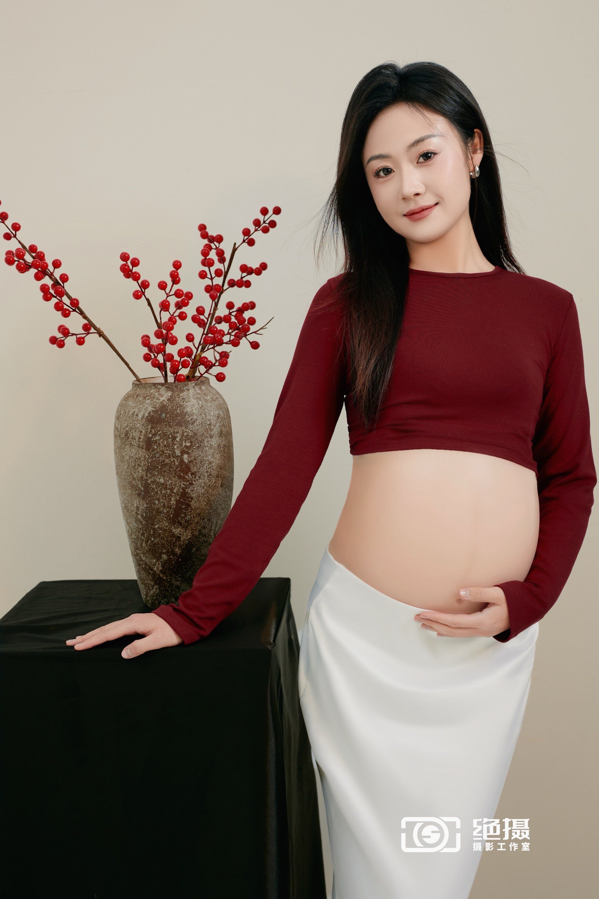 真的很有东方的大气之美#绝摄写真馆#新中式孕妇照#最美孕照