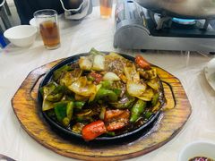 铁板牛肋骨-凤城康记饭店