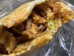 -清真回族八哥秘制饼夹菜