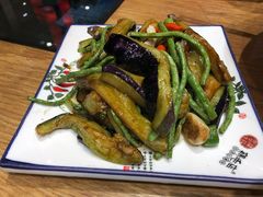 茄子豇豆-鸡毛店·川菜(双楠店)