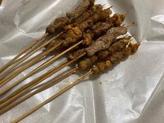 油炸羊肉串-四爷捞锅·潮汕牛仔骨火锅(泉城路店)