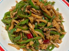 青椒面筋肉丝-517烧烤·龙虾·海鲜大排档(万象都荟店)