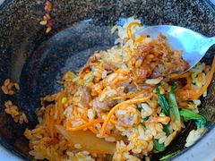 拌好的牛肉石锅拌饭-韩泉韩国美食屋(朝晖路店)