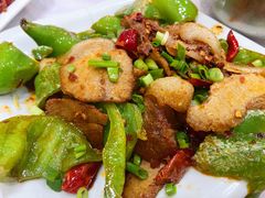 蒜苔回锅肉-巴蜀飘香川菜馆(无锡大饭东湖滨路酒吧街店)