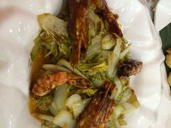 渤海对虾炒娃娃菜-百味饺子城•海鲜家常菜(秦皇岛店)