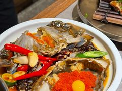草家招牌酱油蟹-草家酱蟹炭火烤肉店(珲春南路一店)