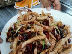 干煸鱿鱼-北戴河庆山饭店·海鲜砂锅粥(北戴河黑石路店)