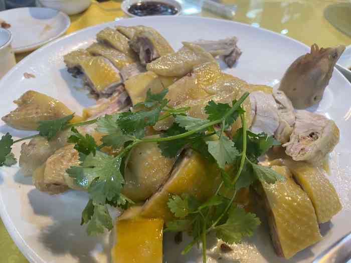 新高记湛江鸡饭店-"[薄荷]环境:很宽敞的大厅,很多家庭聚.