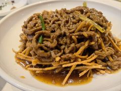 撒子牛肉丝-刘胖子家常菜·蹄花焖藕(中南店)