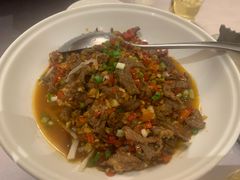 孜然牛肉-回头食客-李久其家民间餐厅(望城金桥国际店)