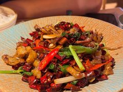 炒牛胸口油-浩海火燒雲傣家菜(芮欧百货店)