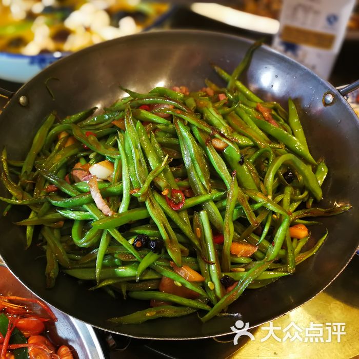 卜家野鱼馆 干锅南肉芸豆丝                 雨中之苇