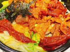 烤辣五花肉拌饭-韩时烤肉(丰科万达广场店)