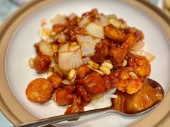 宫保虾球鸡丁-二小海鲜(清真黄骅店)