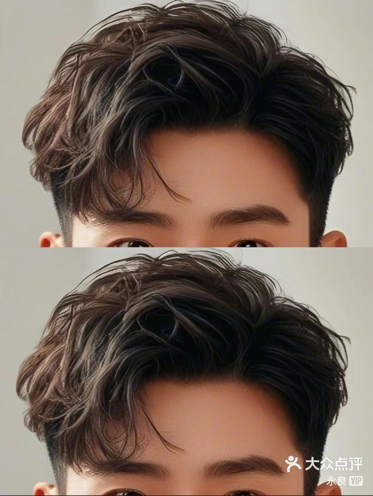 自然纹理三七分男生必备发型纹理烫的魅力