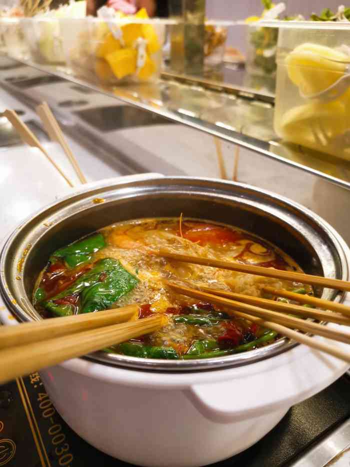 一人食记回转小火锅(源著天街店)-"和同事中午去吃的,味道不错,菜的